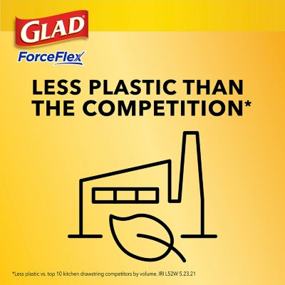 Glad ForceFlex 13-Gallon Kitchen Trash Bags, Gain Original Scent + Febreze – 160 ct. | LeakGuard, RipGuard, Odor Control