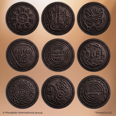 Post Malone & OREO Double Stuf Cookies Variety Pack – 1.02 oz., 40-Pack | Limited Edition, Classic OREO Flavor