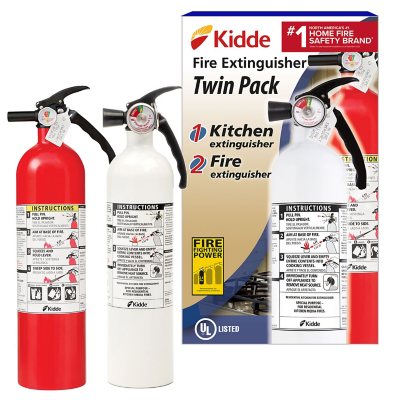 Kidde Kitchen and General-Use 1A10BC Fire Extinguisher Value Pack | Home & Office Fire Safety