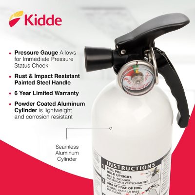 Kidde Kitchen and General-Use 1A10BC Fire Extinguisher Value Pack | Home & Office Fire Safety