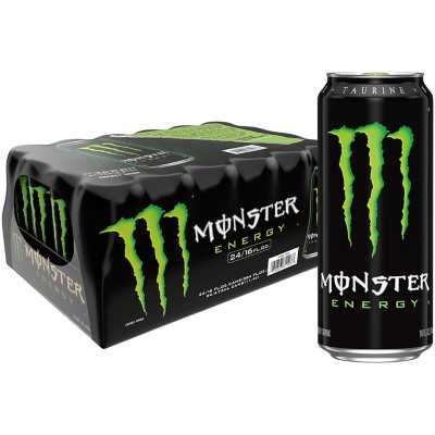 Monster Energy Original – 16 fl. oz., 24-Pack | High-Caffeine Energy Boost for Maximum Perform