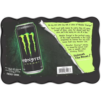 Monster Energy Original – 16 fl. oz., 24-Pack | High-Caffeine Energy Boost for Maximum Perform