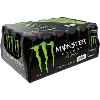 Monster Energy Original – 16 fl. oz., 24-Pack | High-Caffeine Energy Boost for Maximum Perform