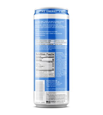 Optimum Nutrition Essential Amino Energy + Electrolytes Sparkling Hydration Drink – Blueberry Lemonade, 12-Pack | Zero Sugar, Hydration & Performance Boost