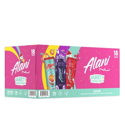 Alani Nu Energy Drink New Variety Pack – 12 fl. oz., 18-Pack | Zero Sugar, Low-Calorie, High-Caffeine Boost