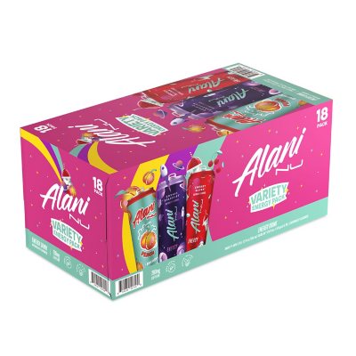 Alani Nu Energy Drink New Variety Pack – 12 fl. oz., 18-Pack | Zero Sugar, Low-Calorie, High-Caffeine Boost