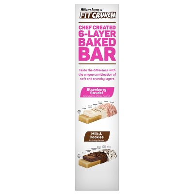 Chef Robert Irvine's FITCRUNCH High Protein Baked Bars, Variety Pack 18 ct.