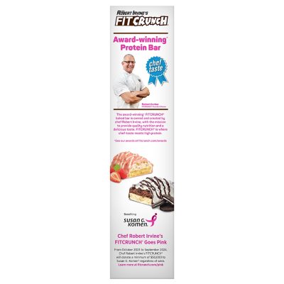 Chef Robert Irvine's FITCRUNCH High Protein Baked Bars, Variety Pack 18 ct.