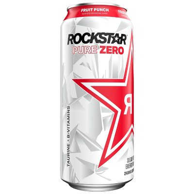 Rockstar Pure Zero Sugar-Free Energy Drink Variety Pack – 16 fl. oz., 24-Pack | High-Caffeine, Zero Sugar, Performance Boost