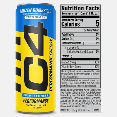 C4 Performance Energy Variety Pack – 12 fl. oz., 15-Pack | Explosive Energy, Zero Sugar, Performance & Focus Boost