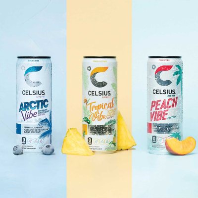 CELSIUS Essential Energy Sparkling Vibe Variety Pack – 12 fl. oz., 18-Pack | Zero Sugar, Fitness & Performance Energy Drink