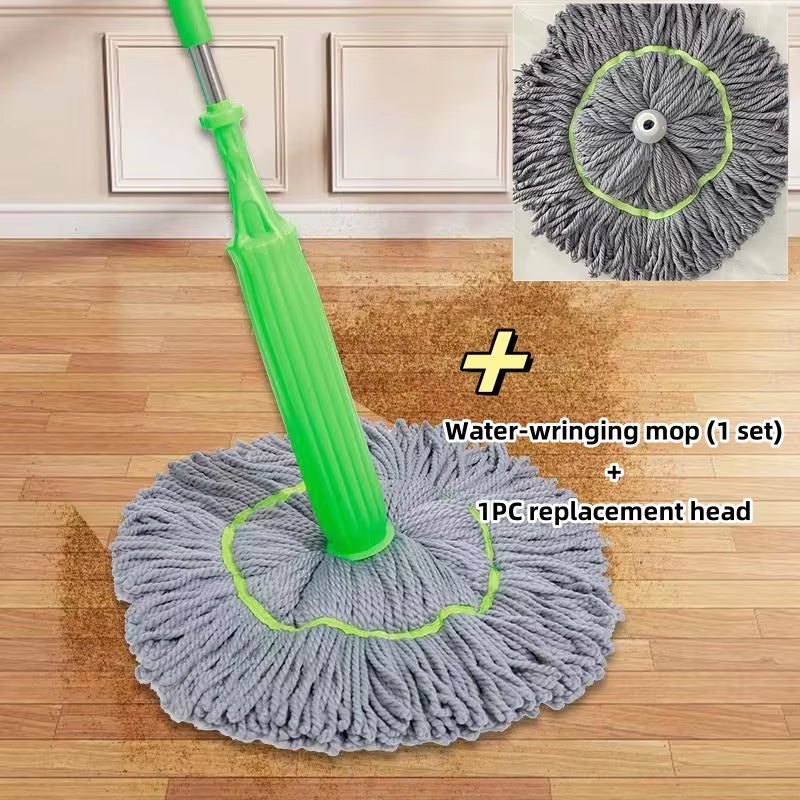 2 - In - 1 Hand - Washing Self - Rotating Mop Household Floor Rotary Dewater Mop Dry - Wet Dual - Purpose Household Mop Absorbent Clean Tool - Ultimate Online Deals