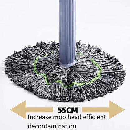 2 - In - 1 Hand - Washing Self - Rotating Mop Household Floor Rotary Dewater Mop Dry - Wet Dual - Purpose Household Mop Absorbent Clean Tool - Ultimate Online Deals