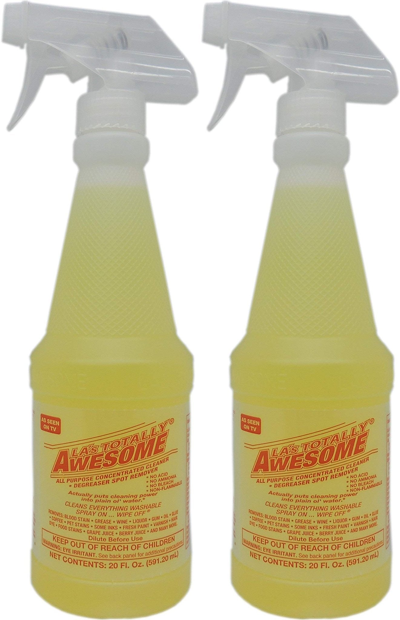 2 pack La's Totally Awesome All Purpose Cleaner, Degreaser & Spot Remover 2 bottles total of 40 Oz - Ultimate Online Deals