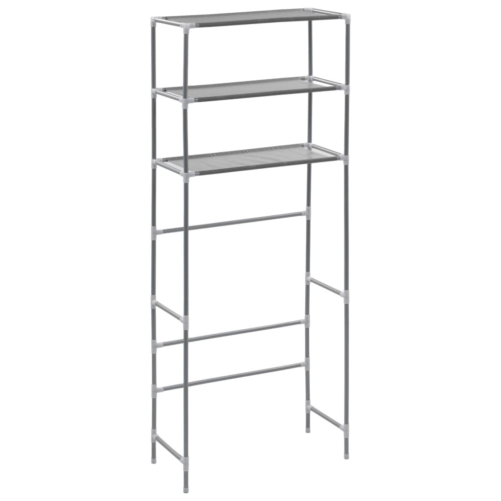 3 - Tier Storage Rack Over Laundry Machine - Silver - 27.2" x 11" x 66.5" - Ultimate Online Deals