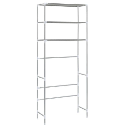 3 - Tier Storage Rack Over Laundry Machine - Silver - 27.2" x 11" x 66.5" - Ultimate Online Deals