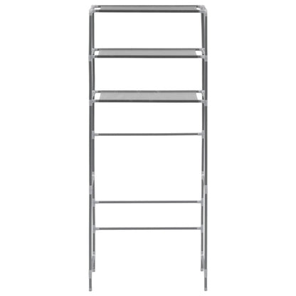 3 - Tier Storage Rack Over Laundry Machine - Silver - 27.2" x 11" x 66.5" - Ultimate Online Deals