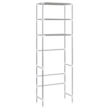 3 - Tier Storage Rack Over Toilet - Silver - 20.9" x 11" x 66.5" - Ultimate Online Deals