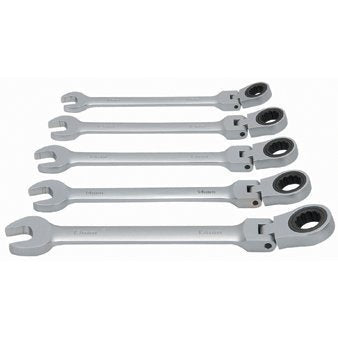 Pittsburgh 5 Piece Metric Flex-Head Combo Wrench Set by Pittsburgh