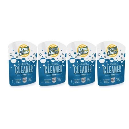 Lemi Shine Dishwasher Cleaner, Cleans, Deodorizes and Restores Performance with Natural Citric Extracts, 1.76 oz. - 4 pack