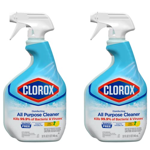 clorox All Purpose Disinfecting Cleaner Spray, Bleach Free, 32 Oz, 2 Pack