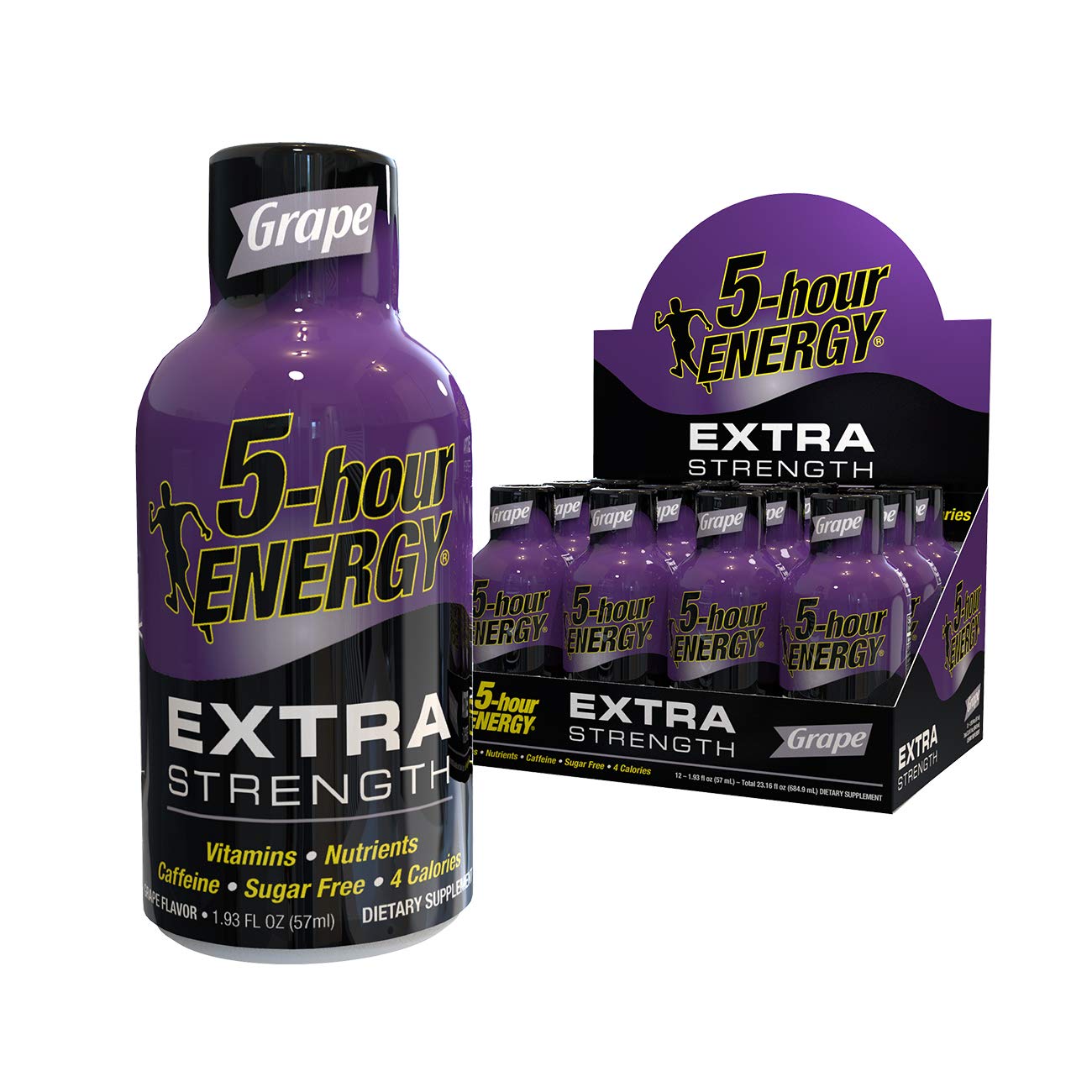 5 - hour ENERGY Shot, Extra Strength, Grape, 1.93 Ounce, 12 Count - Ultimate Online Deals