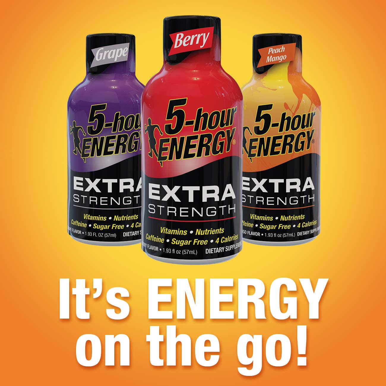 5 - hour ENERGY Shot, Extra Strength, Grape, 1.93 Ounce, 12 Count - Ultimate Online Deals