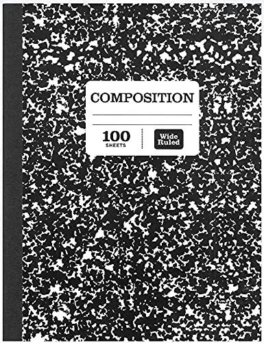 5 packs of Pen + Gear Composition Hard Cover Book, Wide Ruled, 100 Sheets/200 Pages, 9.75" x 7.5" (5 - Pack) - Ultimate Online Deals