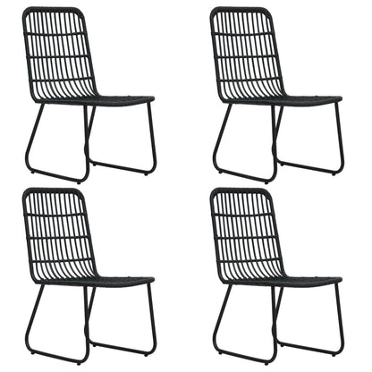 5 Piece Patio Dining Set - Poly Rattan and Glass - 59.1" Table Length - Ultimate Online Deals