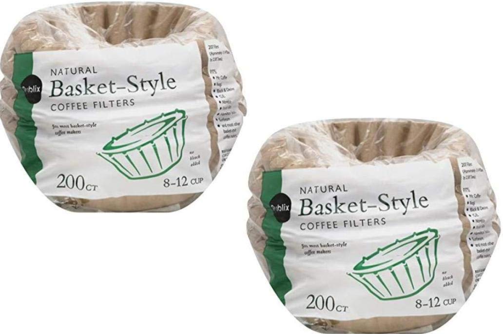 200 Count Publix Natural Basket-Style Coffee Filters (2 Pack)