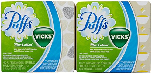 Puffs Plus Lotion Facial Tissues, 96 To-Go Packs; 10 Tissues Per Pack