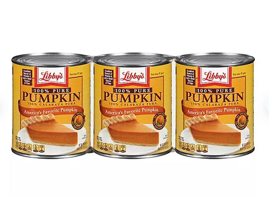 Libby's 100% Pure Pumpkin, America's Favorite Pumpkin, 29 Oz., 3 Pack BY LINIQUE