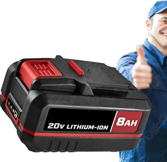 New!! 20V 8 Ah Battery Compatible with Bauer 8 Ah High-Capacity Lithium-Ion Battery (2108C-B) - More Power, Longer Runtime, and Less Downtime - for High-Demand Tools and Outdoor Equipment