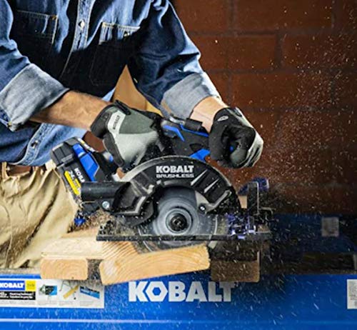 Kobalt XTR 24-Volt Max 7-1/4-in Brushless Cordless Circular Saw with Brake and Metal Shoe (Tool Only)