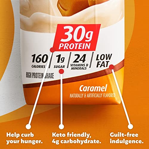 Premier Protein High Protein Shake, Caramel - 160 Calories - 24 Vitamins & Minerals - 30 g Protein - Ready Set Gourmet Donate a Meal Program - 1 Case (11 fl. oz, 15 pk Each)