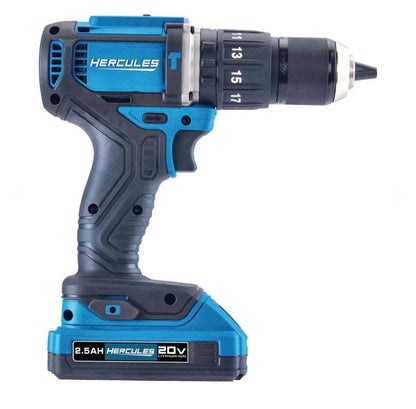 HERCULES 20V Lithium Cordless 1/2 In. Compact Hammer Drill/Driver - Tool Only