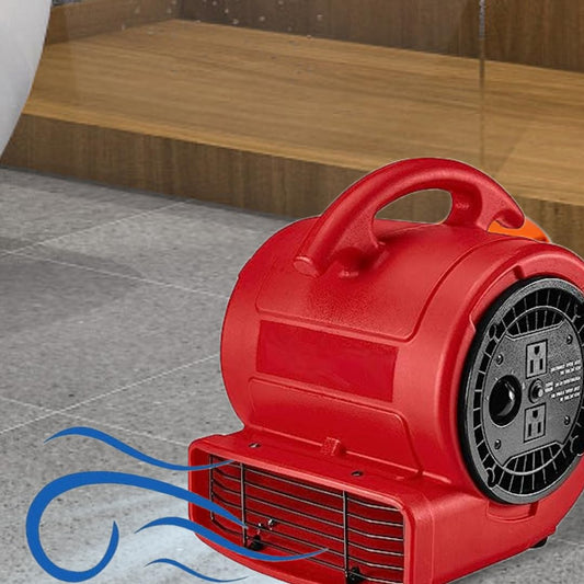 New!! Floor Blower Compatible with Bauer 1000 CFM, 1/5 HP Floor Blower - Provides Powerful Ventilation, Cooling, or Drying, 4 Blowing Angles, 2 Built-in 120V Outlets, Link Up Added 1/5 HP Blower Units