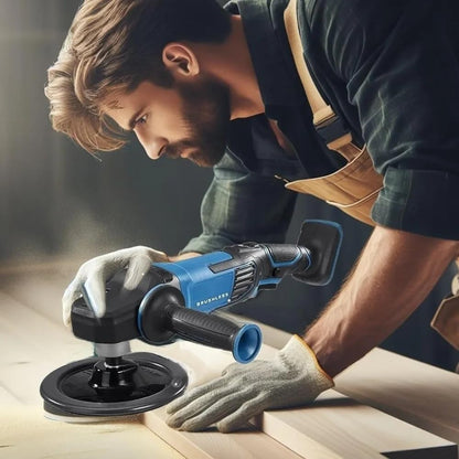 NEW!! Hercules 20V Brushless Cordless 7 in. Variable-Speed Rotary Polisher/Sander - Tool Only - 5 Variable Speeds with Trigger Soft Start Ideal for Superior Finish Sanding, Compounding, and Polishing