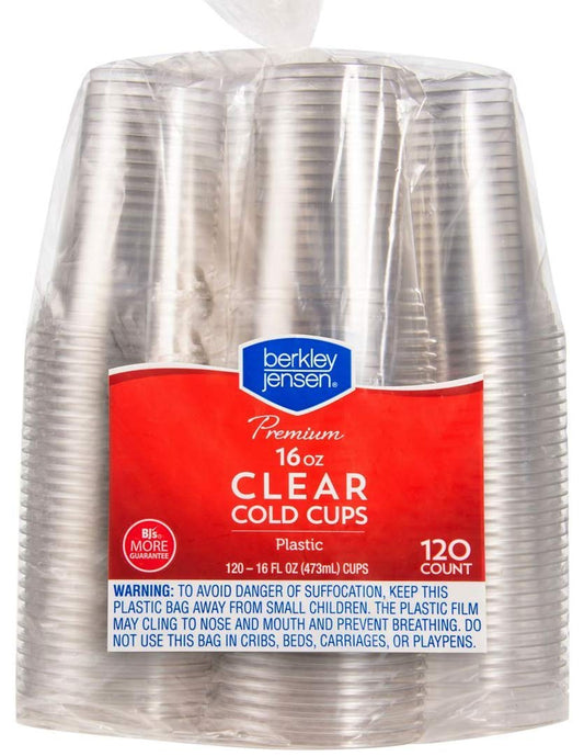 16-Oz. Plastic Cold Cups, 120 ct.