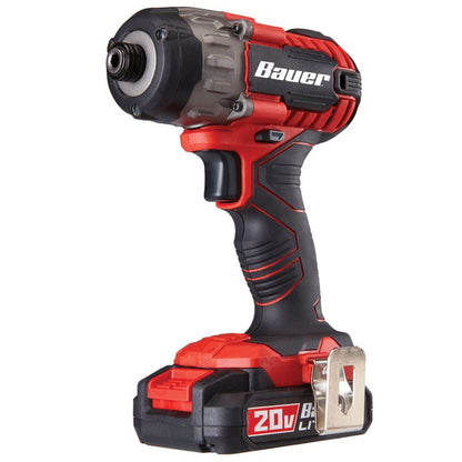 Bauer 20V Hypermax Lithium 1/4 in. Hex Compact Impact Driver Kit