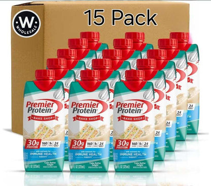 Protein Shake Cake Batter Delight 30g Protein Shake, 11 Fl. Oz (15 Pack) | WHOLESALE Box with Resealable Dream Cap for Easy Use