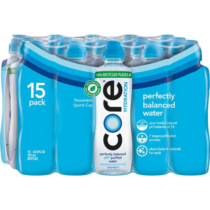 CORE Hydration Nutrient Enhanced Water, 23.9 Fluid Ounce (Pack of 15)