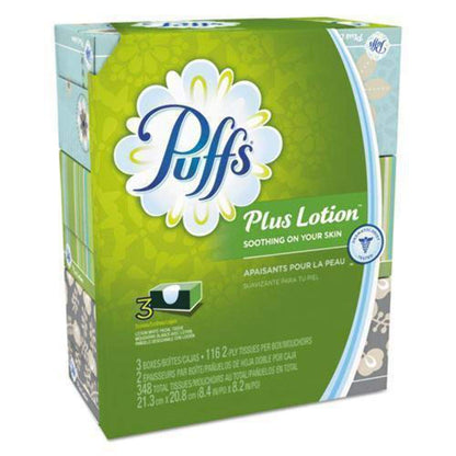 Puffs Plus Lotion Facial Tissues, 96 To-Go Packs; 10 Tissues Per Pack