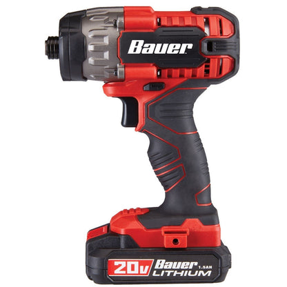 Bauer 20V Hypermax Lithium 1/4 in. Hex Compact Impact Driver Kit