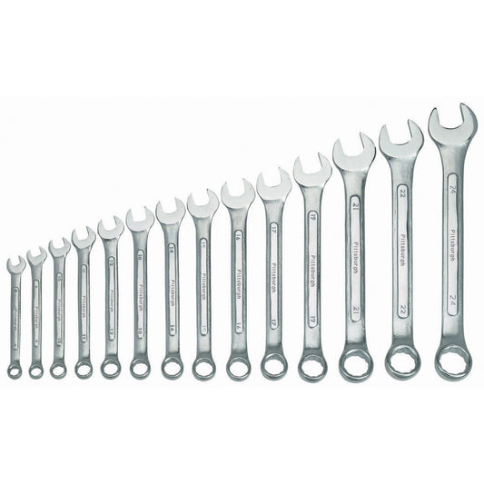 Pittsburgh 14 Piece Metric Combination Wrench Set