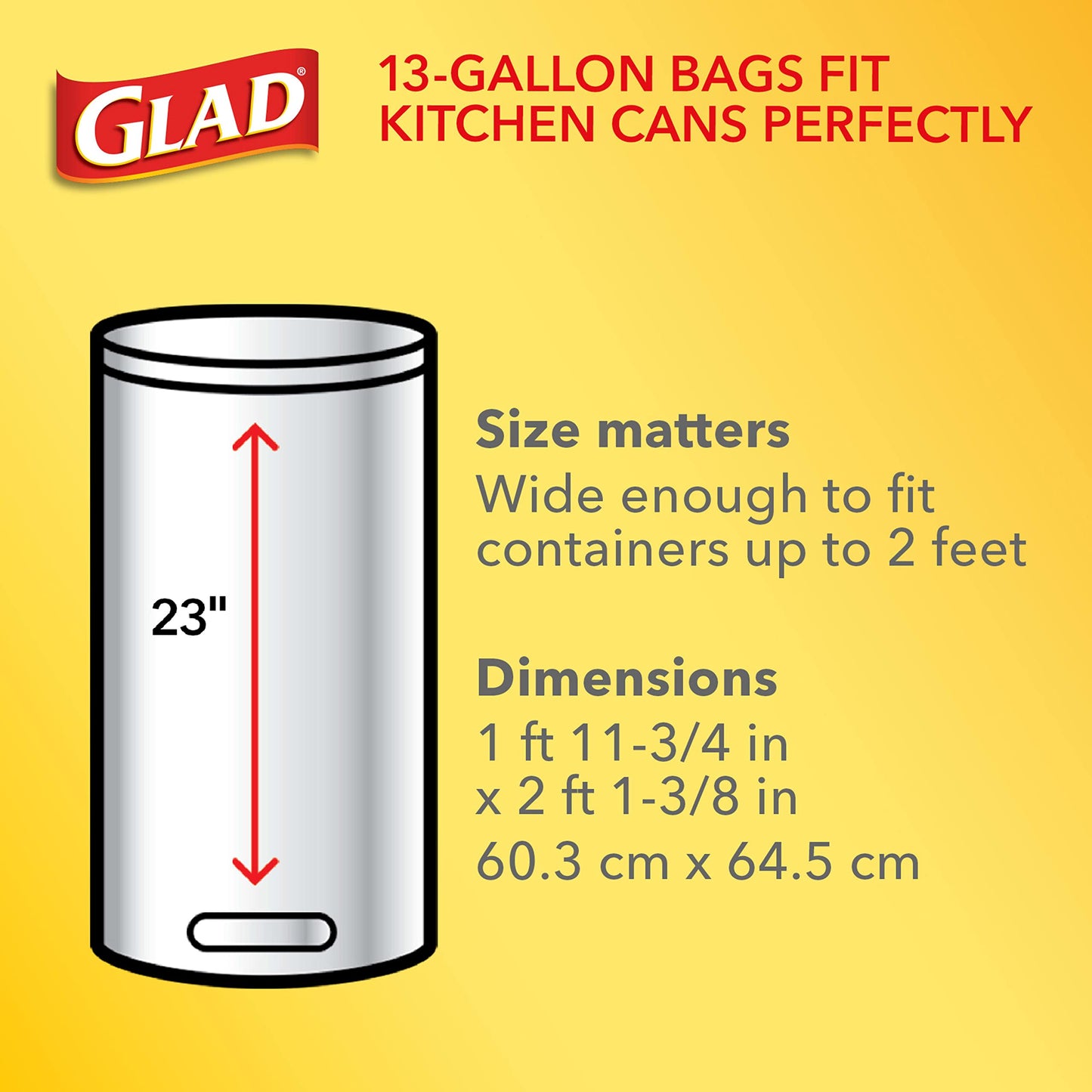 Glad Trash Bags, 13 Gallon Group 2