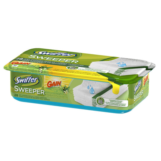 Swiffer 83065 Swiffer Sweeper Wet Mopping Cloth Refills with Gain Scent