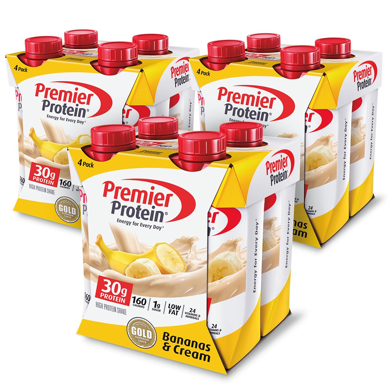 Premier Protein 30g Protein Shake, Banana, 12 Count