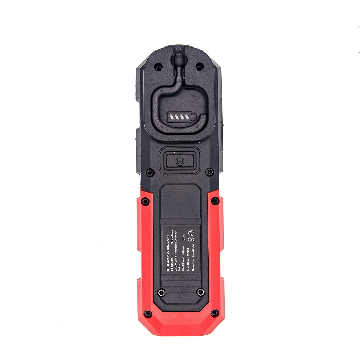 HyperTough 350-LUMEN Rechargeable LED Work Light Strong Magnet Pivoting Stand Flashlight USB Powered by Lithium-ION Battery