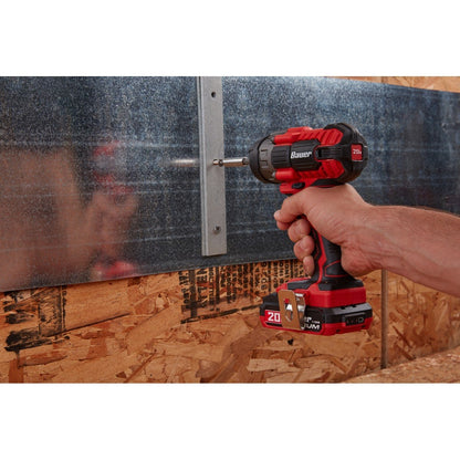 Bauer 20V Hypermax Lithium 1/4 in. Hex Compact Impact Driver Kit